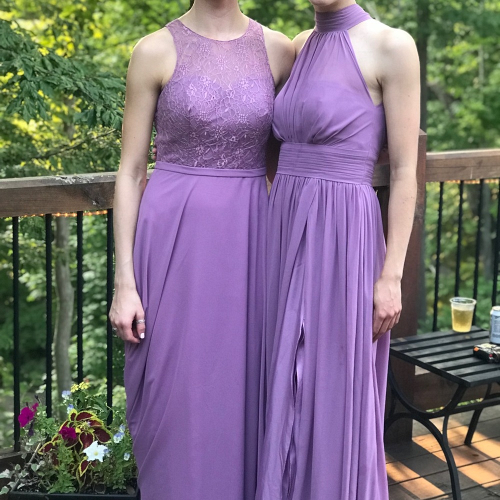 Bridesmaid dress: Azazi Mauve/Lilac